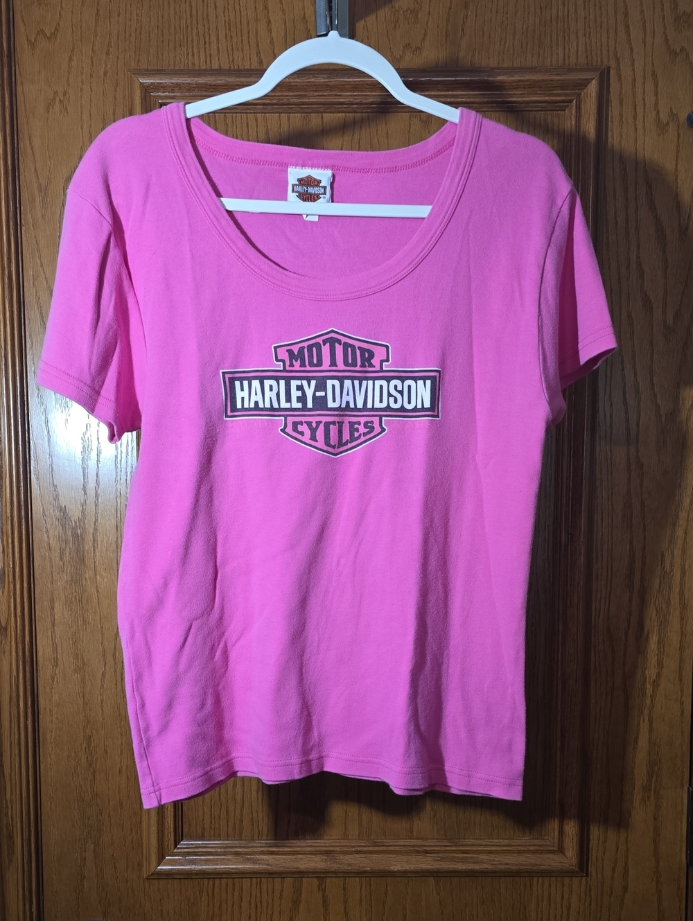 Harley-Davidson Women's Hot Pink Logo Tee